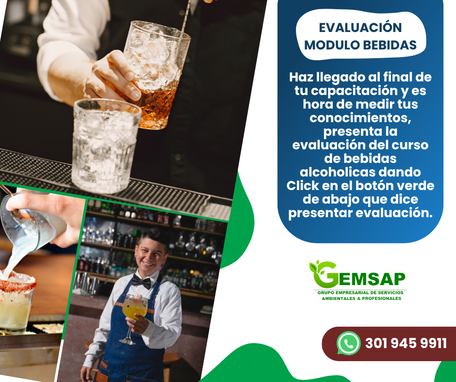 Evaluacion de cursos bebidas