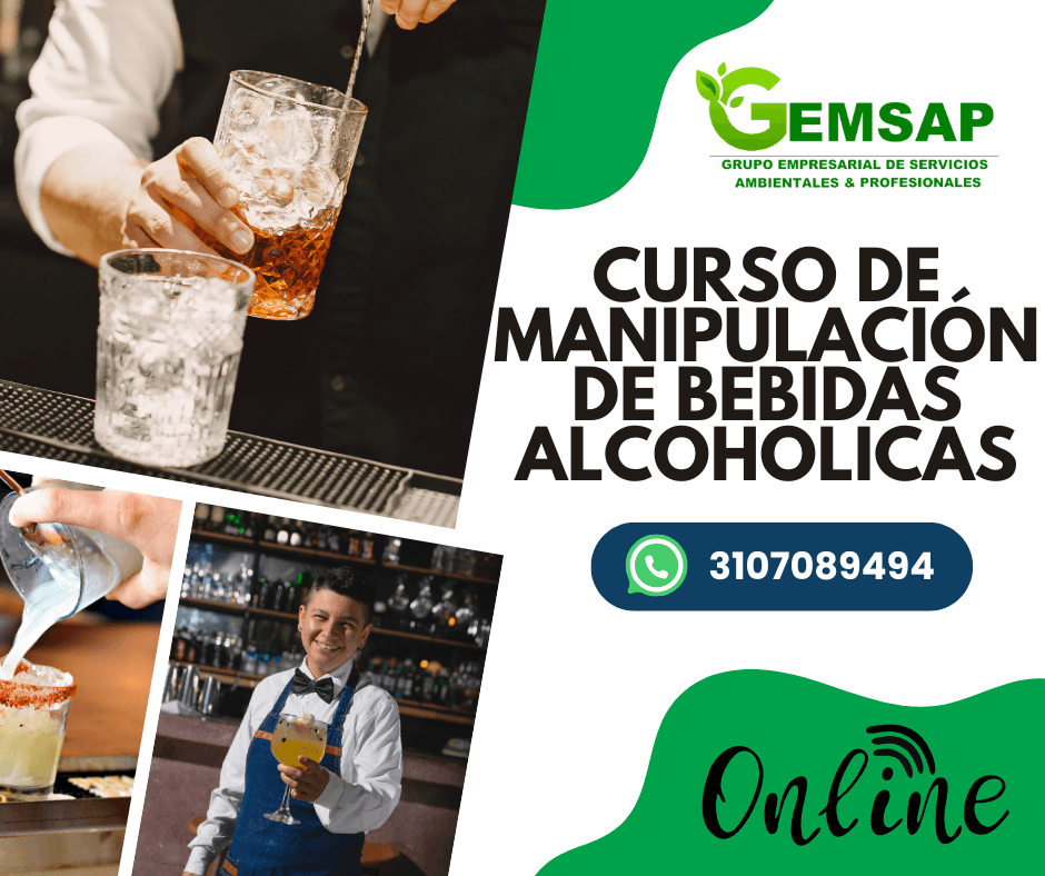 Curso de manipulación de bebidas alcoholicas Colombia