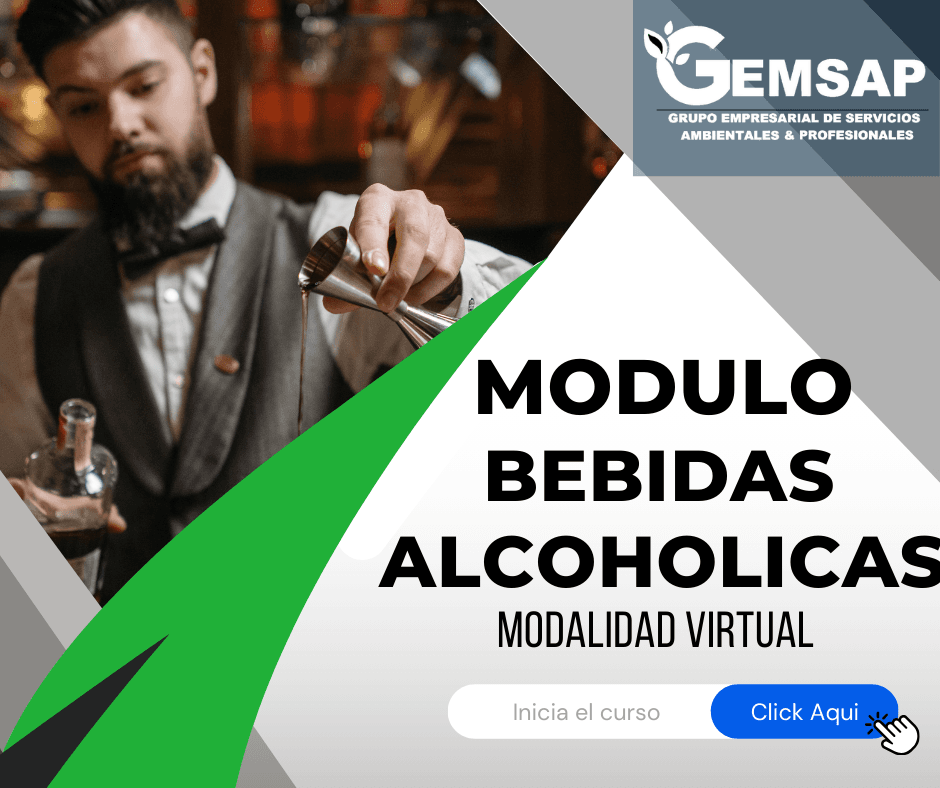 Curso de manipulación de bebidas alcoholicas