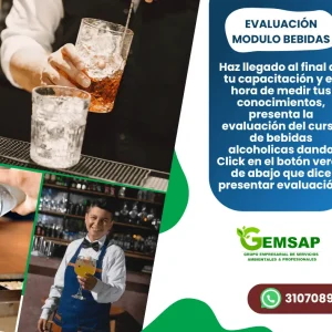 evaluación del curso de bebidas alcoholicas